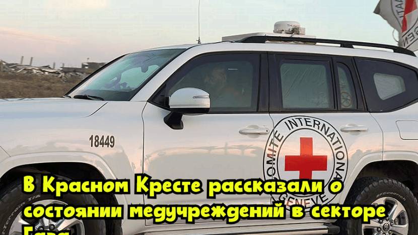 В Красном Кресте рассказали о состоянии медучреждений в секторе Газа