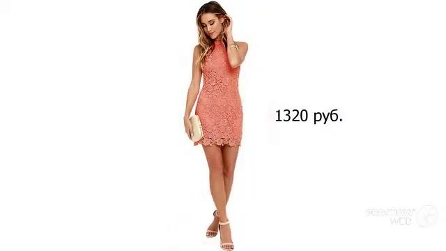 Одежда с Aliexpress - Элегантное короткое кружевное платье