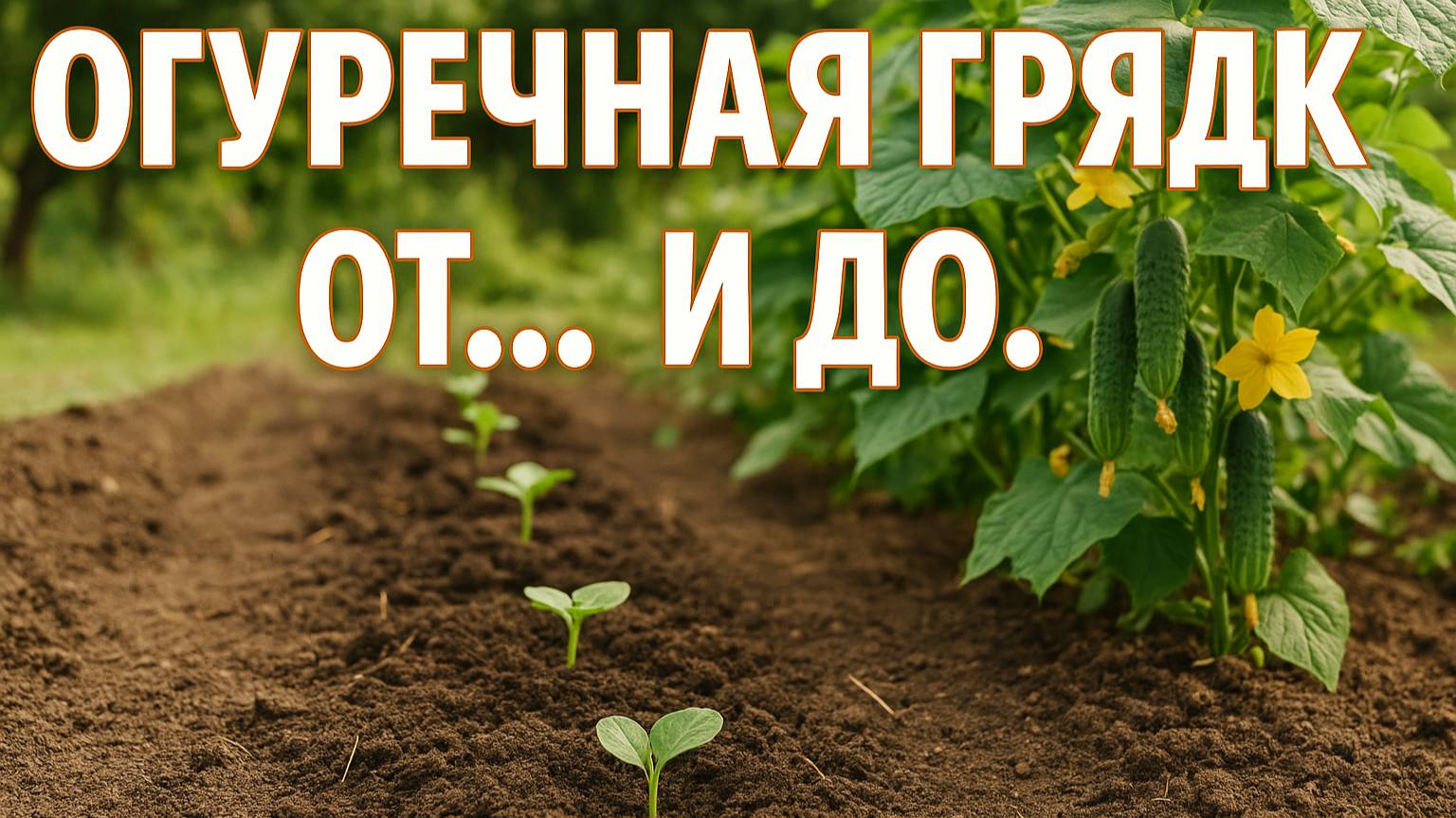 Огуречная грядка от семечки до урожая: делаем правильно!