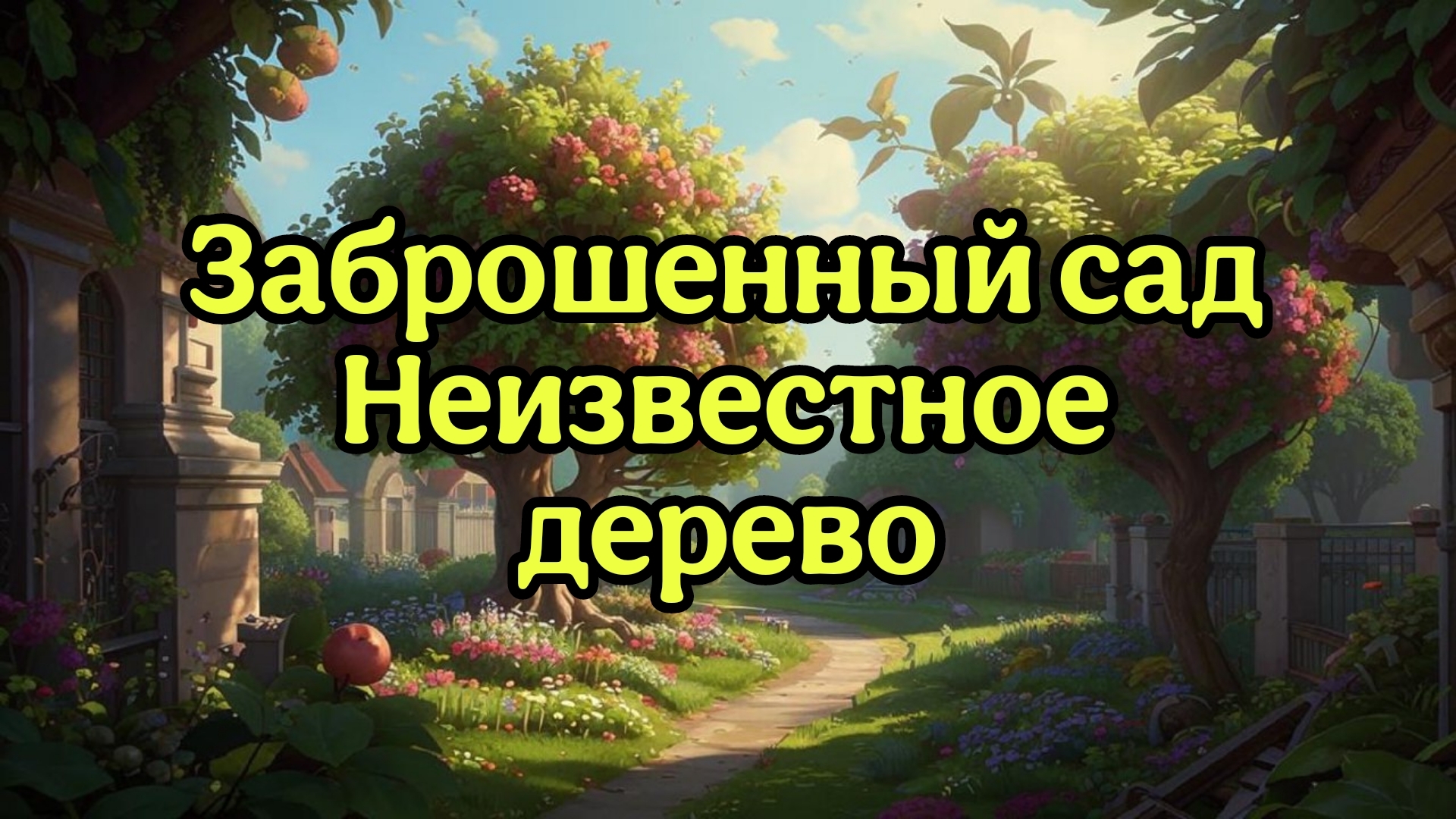 Заброшенный сад неизвестное дерево.