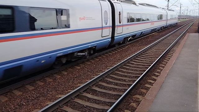 16 мая 2025 г. Высокоскоростной Электропоезд Сапсан ЭВС1-15 Сортировочная Имени Морозова