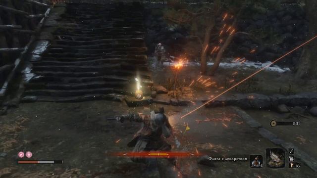 Sekiro: Shadows Die Twice # 11 серия # Битва с одним из семи копьеносцев Асина