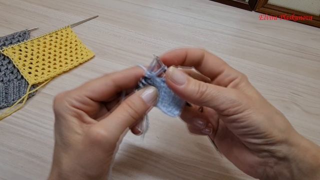Простой, но эффектный узор спицами для зимних и летних изделий.