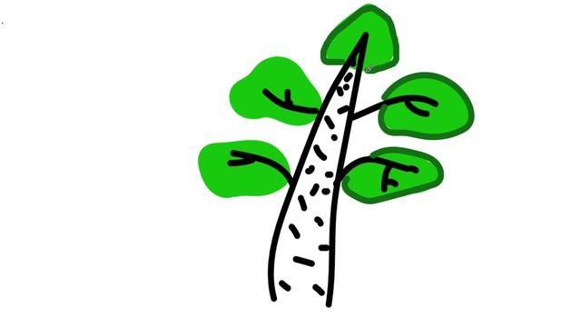 Рисуем березу часть 34