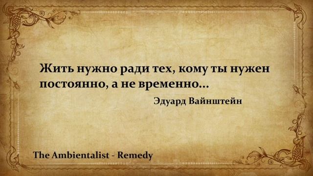 The Ambientalist - Remedy