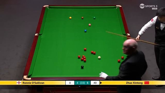 Zhao Xintong's first century in full against Ronnie O'Sullivan  | 2025 Halo World Championship