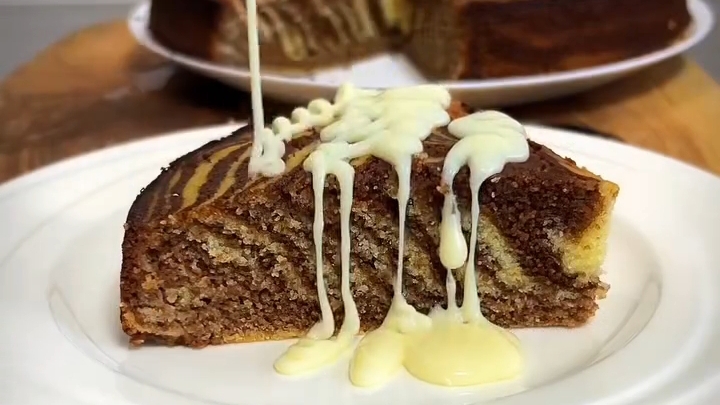Вкуснейший «Манник-Зебра»...🥧🦓☕😋