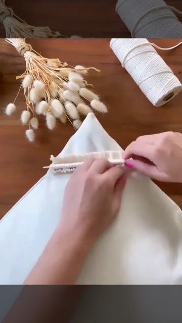 🌸 Мастер-класс: декор подушки