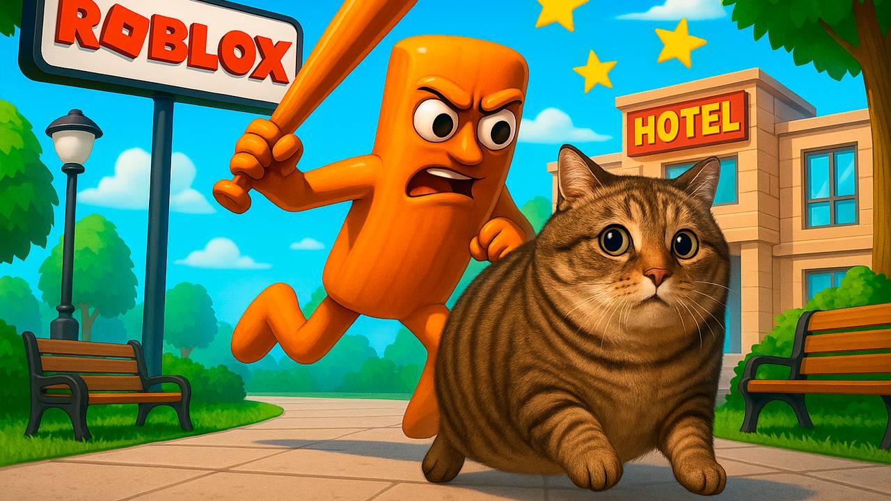 ПОБЕГ ОТ ТУНГ ТУНГ ТУНГ САХУР или САУР 😂 в РОБЛОКС