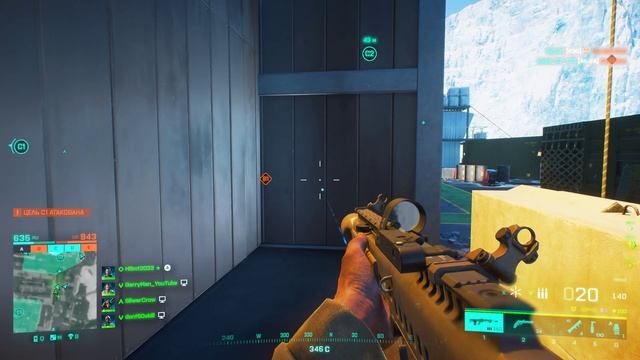 Бой на зимней карте в Battlefield 2042