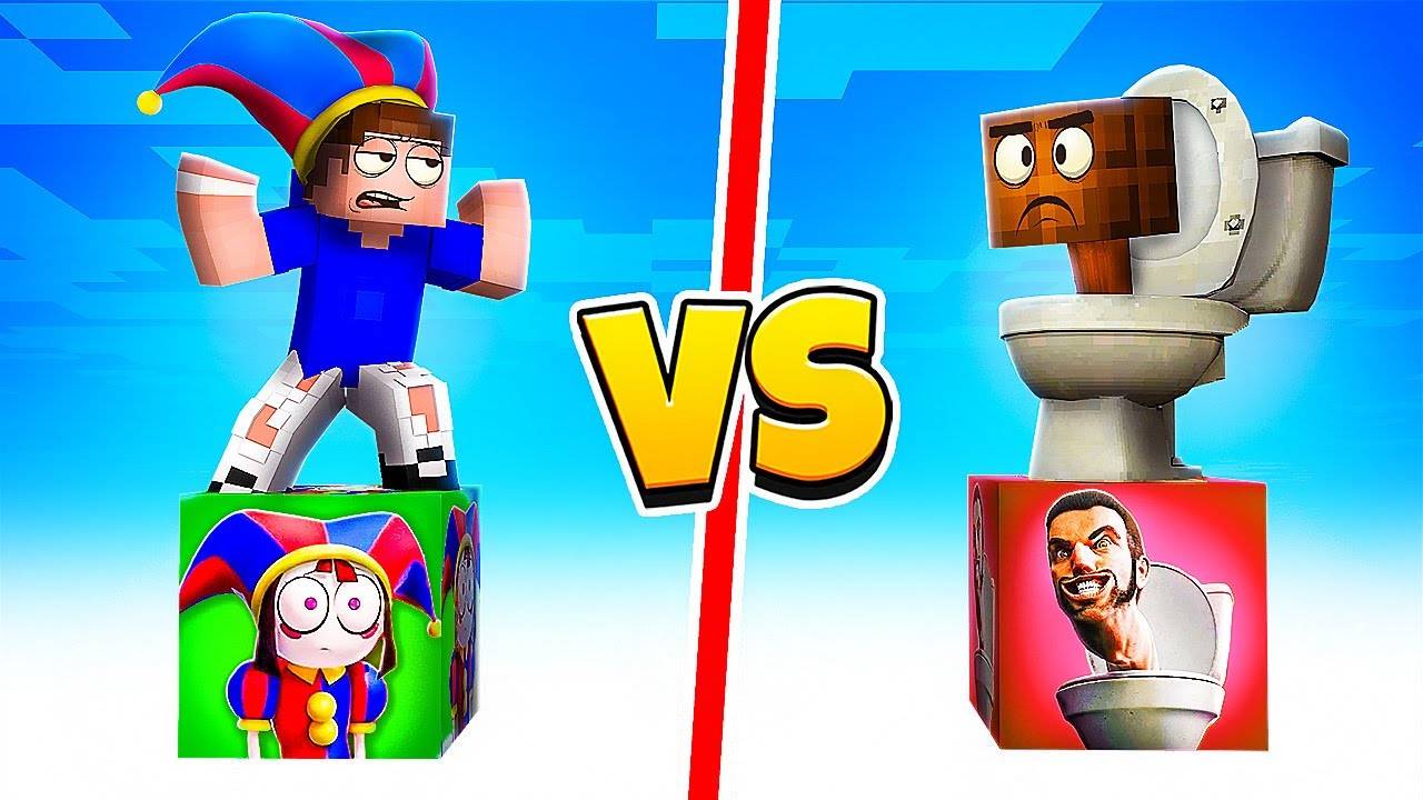 😱 БЕЗУМНАЯ БИТВА Лаки Блок ЦИРК vs СКИБИДИ ТУАЛЕТ в Майнкрафт ! Minecraft