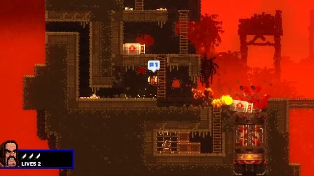BROFORCE прохождение HARD #2 [PS4]