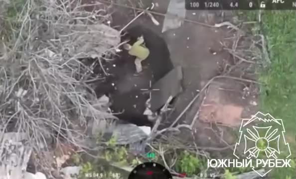 Уничтожение замаскированной позиции вражеского миномета.