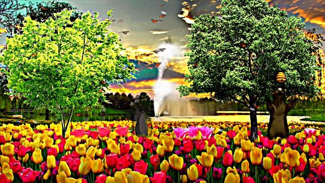 Футажи! Футаж Тюльпановая сказка от Киностудии Мудрого Кота Тимофея!