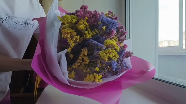 Букет-сказка из статицы — неувядаемая красота!