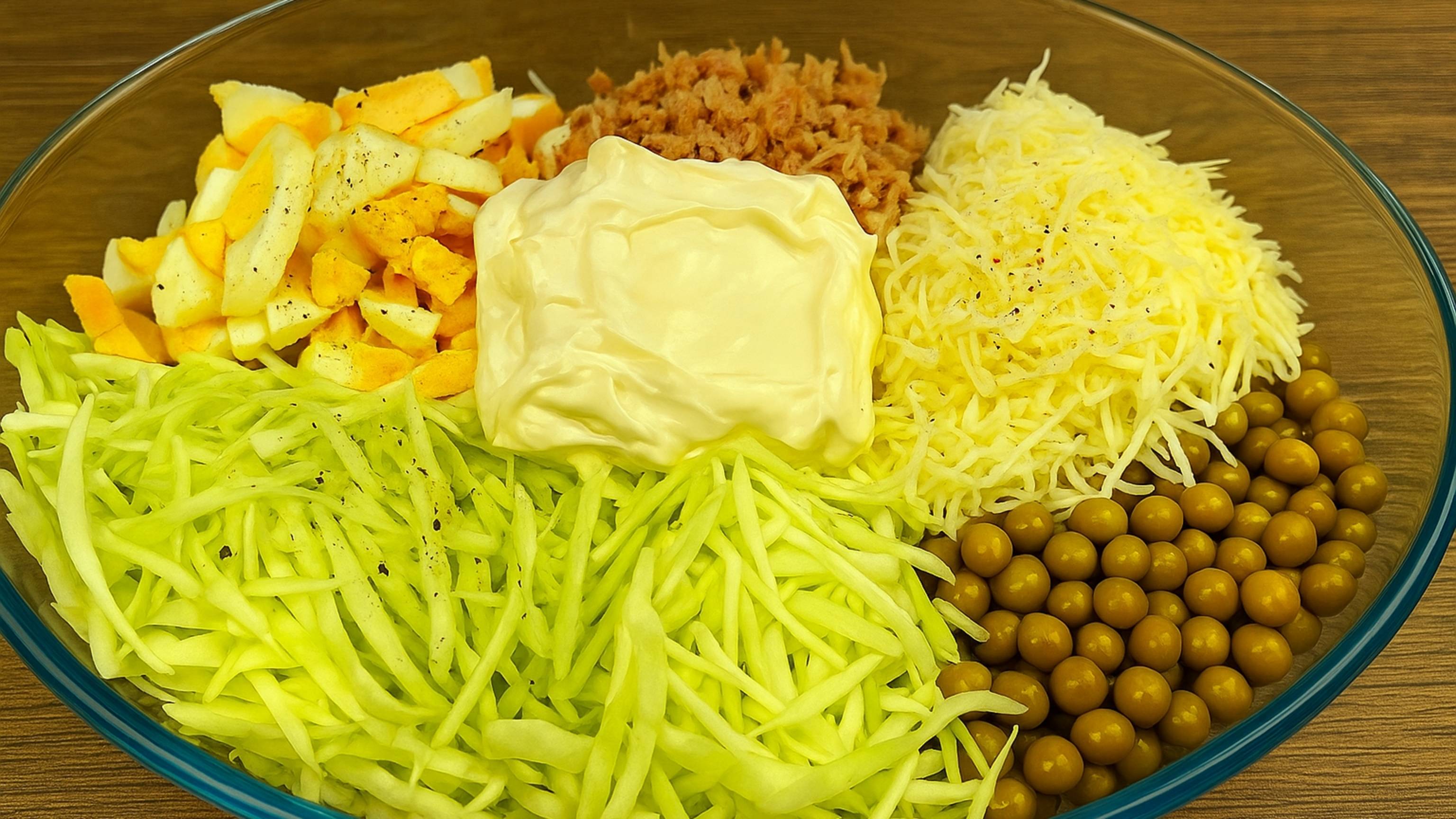 Салат с тунцом для легкого ужина! Сытно, вкусно и без лишних каллорий!