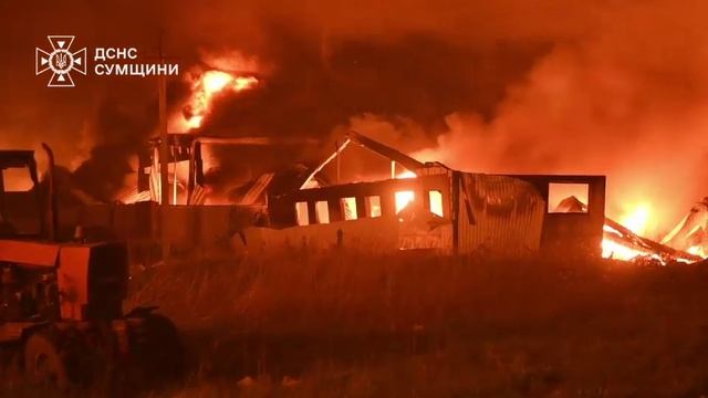 Последствия ударов Гераней в Сумской области накануне !!!