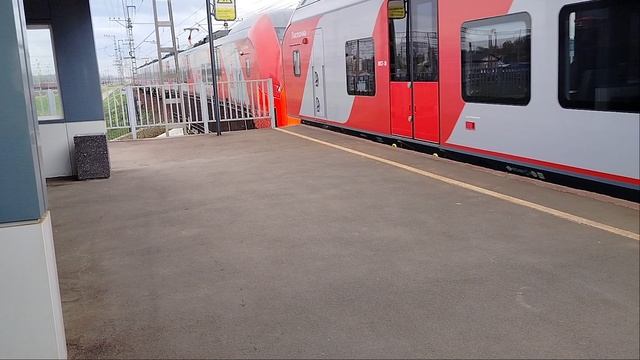 Двойной Скоростной Электропоезд Ласточка ЭС2ГП-012+ЭС2ГП-014 Следует с резервом Сортировочная