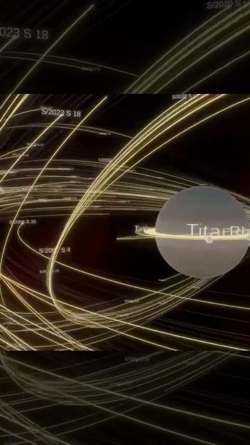 274 луны Сатурна во вращении (модель)