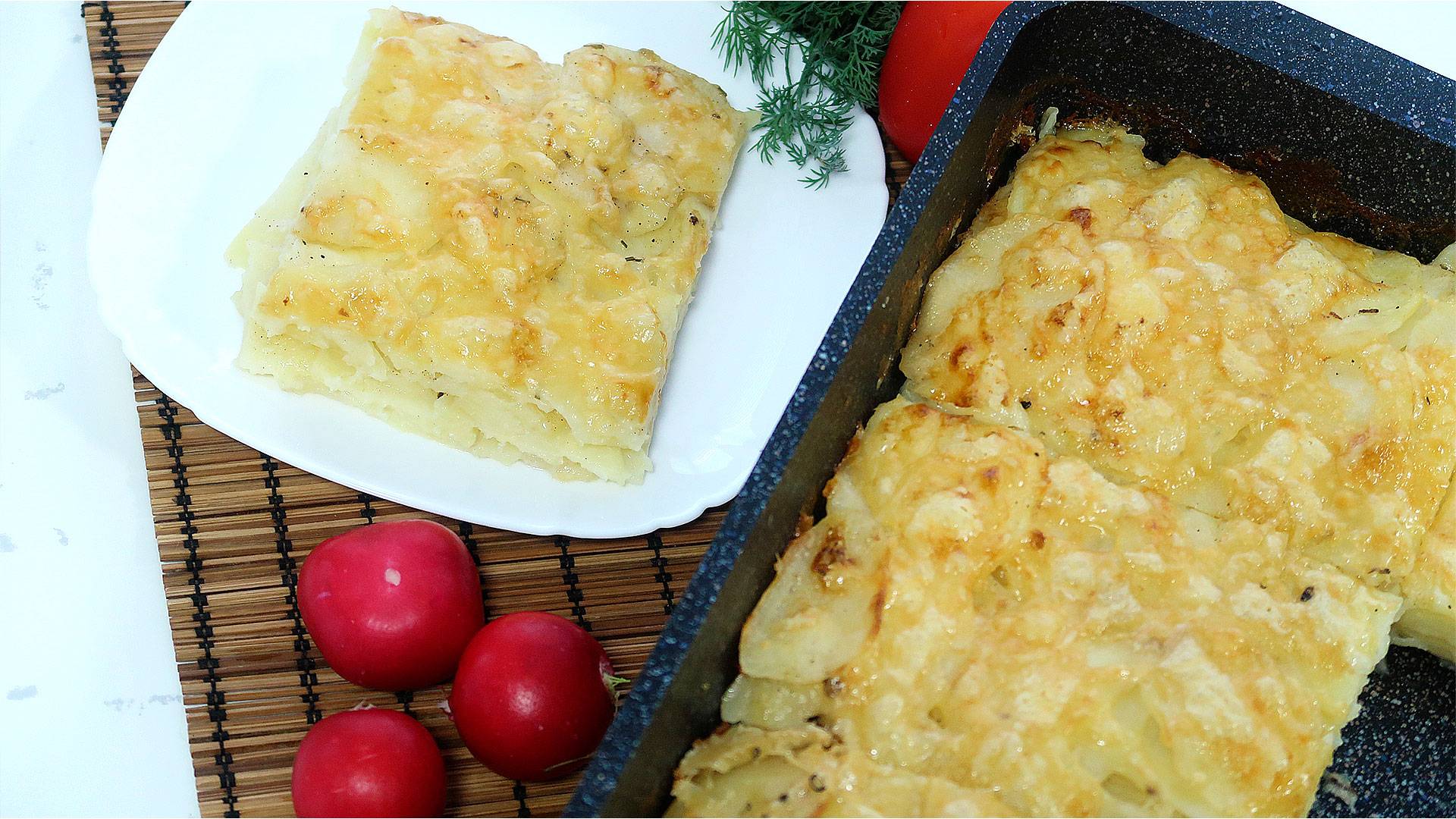 Картофельная запеканка (гратен) в сливочно-молочной заливке