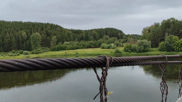 Подвесной мост к водопаду Плакун в Пермском крае