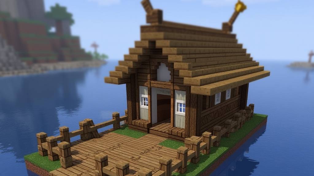 🔧 Инструменты над Бездной: Крафтим на Плавучей Платформе! 🌊🛠️