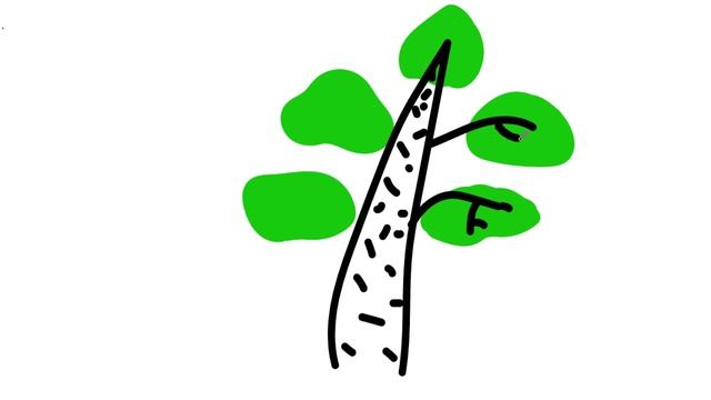 Рисуем березу часть 29