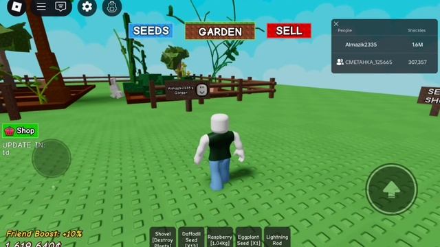 Играем с подругой в Вырасти сад