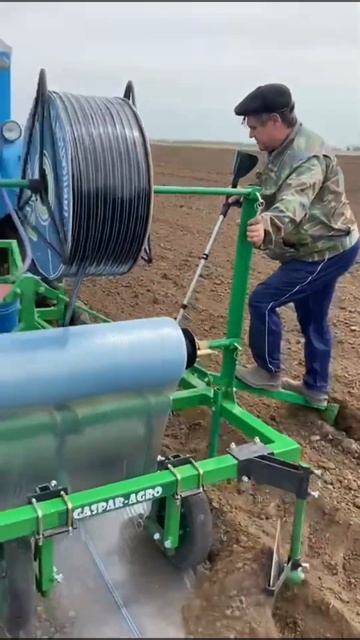Пленкоукладчик ПК с пневматической сеялкой 🌾#пленко?