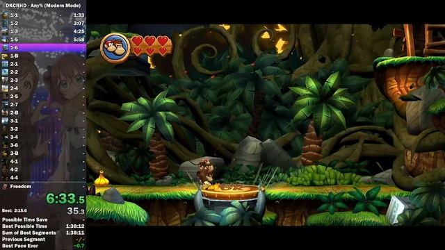 Макаки в джунглях - Проходим уровень джангл в Donkey Kong