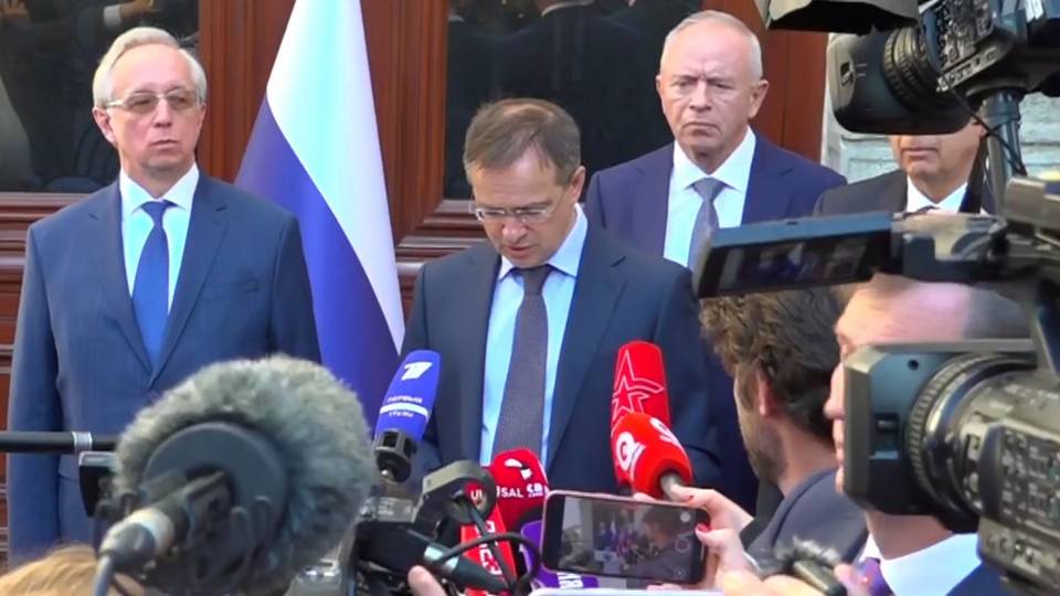 Интервью Мединского по итогам Стамбульских переговоров.