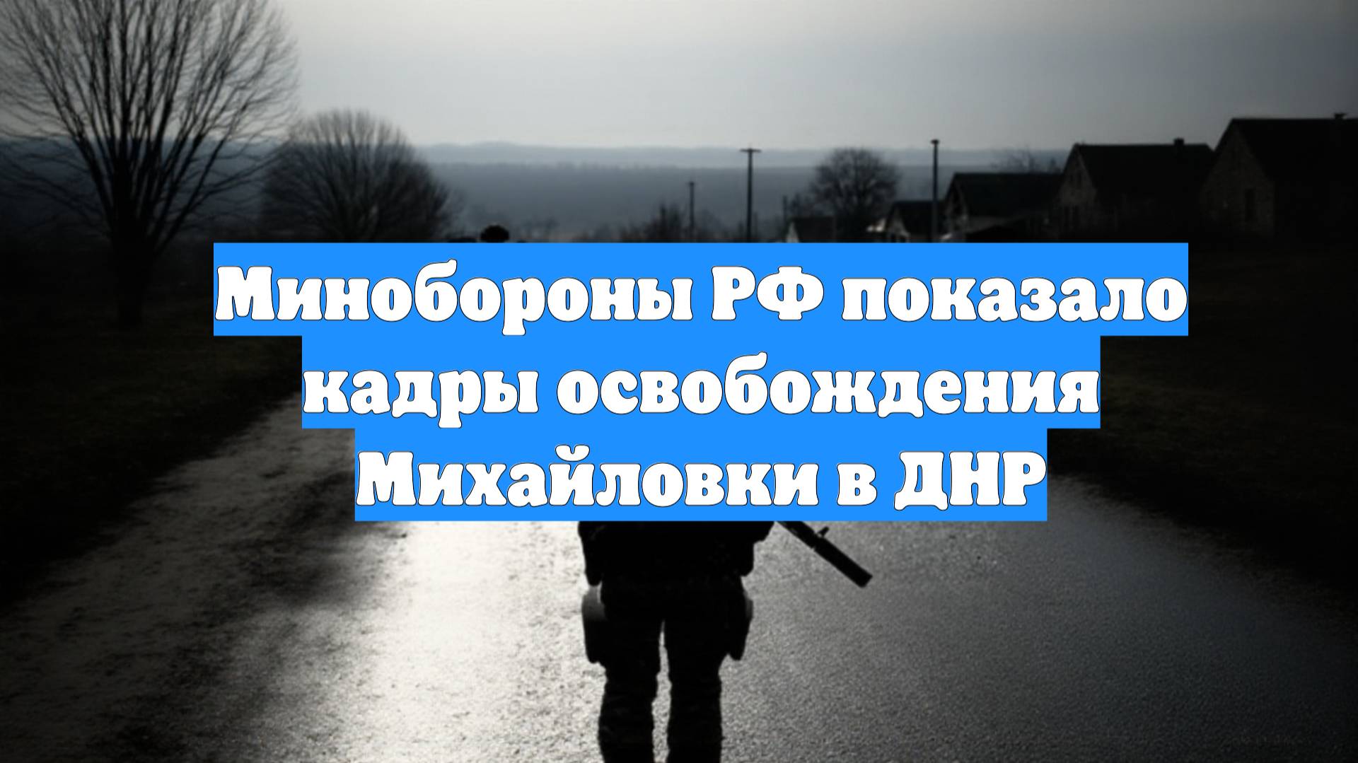 Минобороны РФ показало кадры освобождения Михайловки в ДНР