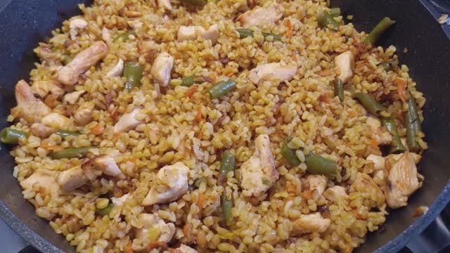 Булгур с мясом