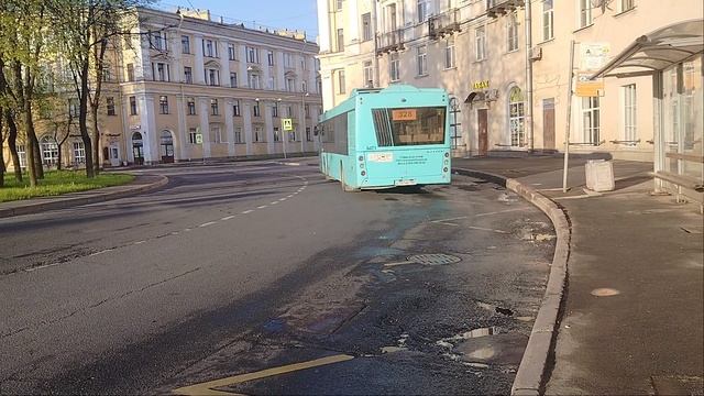 16 мая 2025 г. Автобус 328 маршрут МАЗ-203 8471 Колпино Привокзальная Площадь