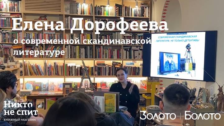 01.02.2025 Современная скандинавская литература. Лекция Елены Дорофеевой в магазине "Никто не спит"
