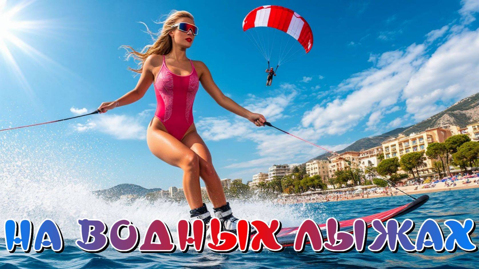 На водных лыжах