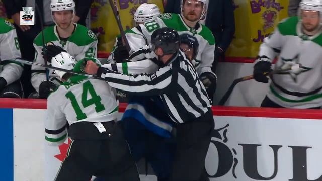 Sparks Fly Between Benn, Scheifele As Jets Close Out Game 5