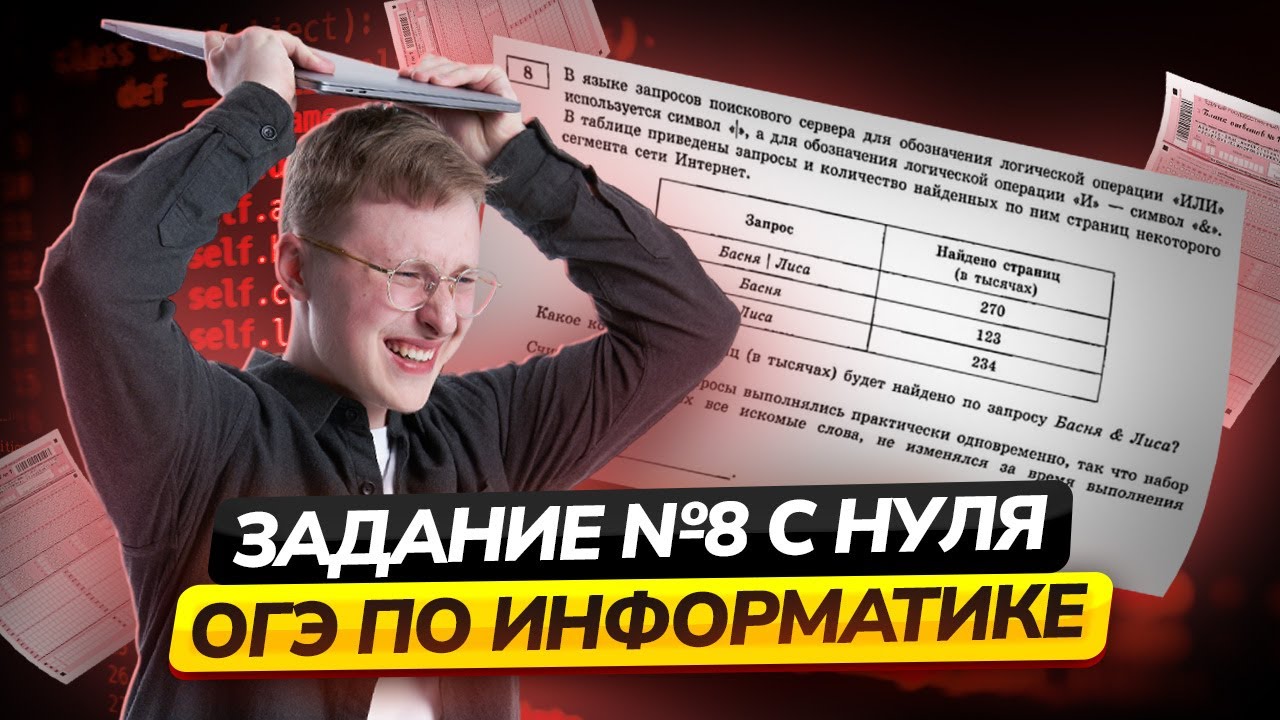 Все типы 8 задания ОГЭ информатика 2025 | Умскул