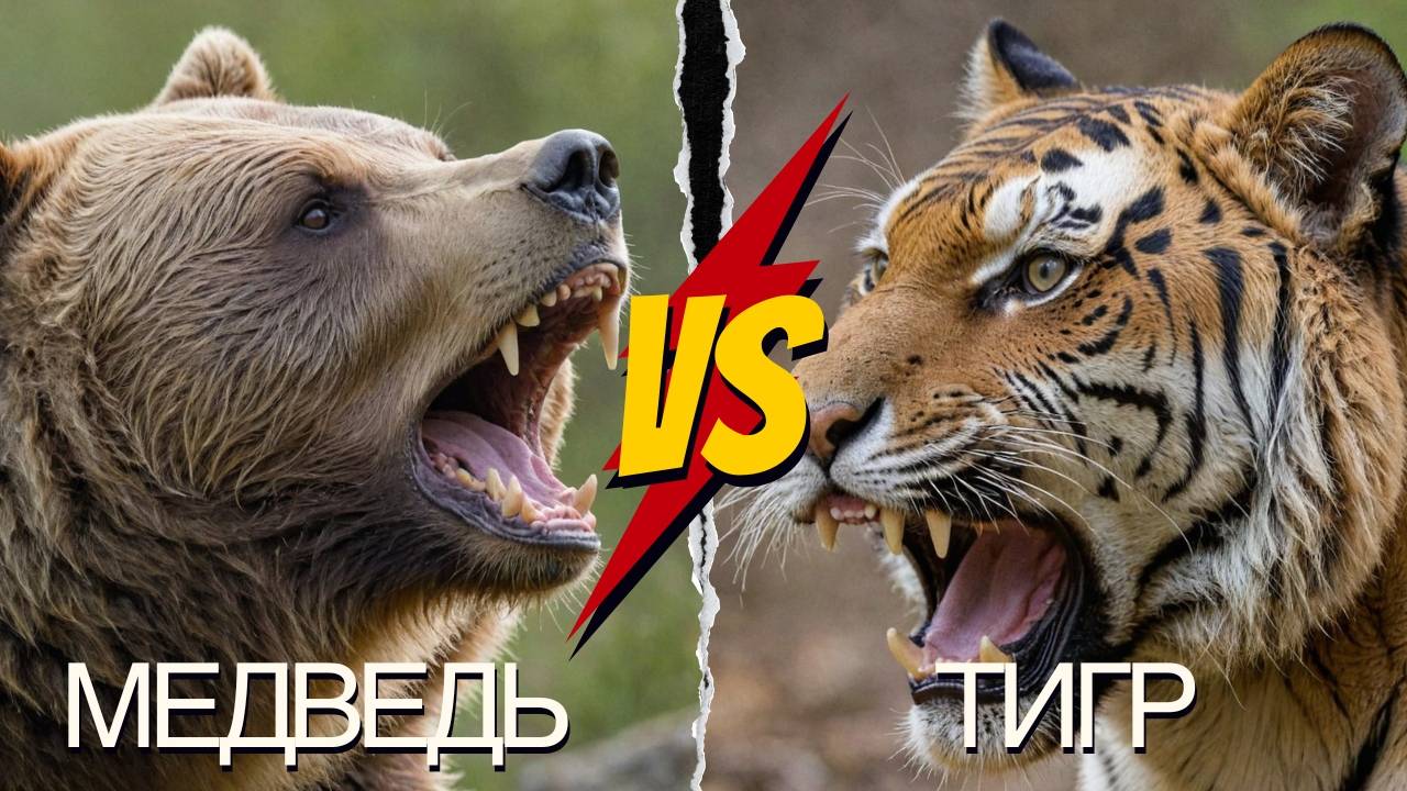 Бурый медведь против Амурского тигра: Кто победит в драке?