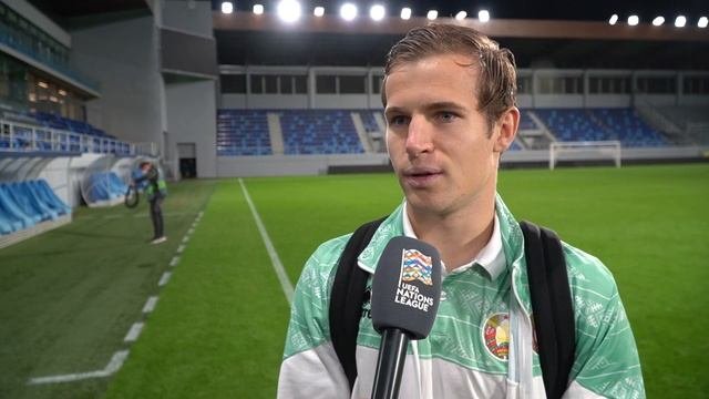 Кирилл Печенин сразу после игры Словакия - Беларусь