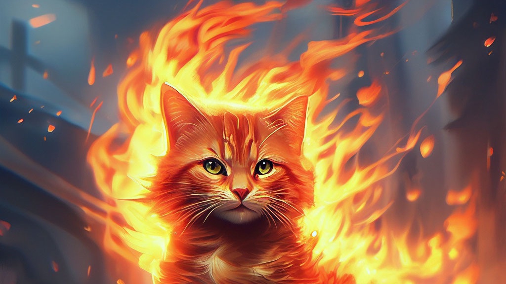 огненный котик