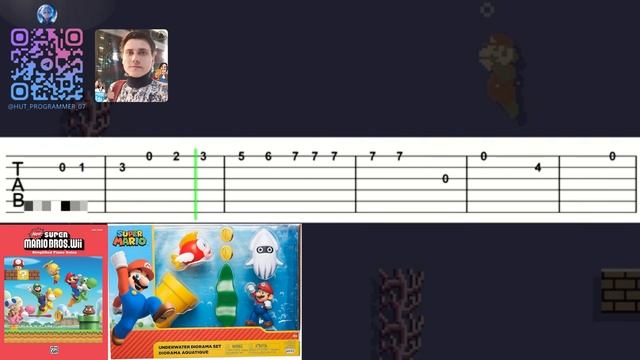 🎸 Super Mario Bros - Underwater Theme (Guitar Tutorial) Ⓜ️