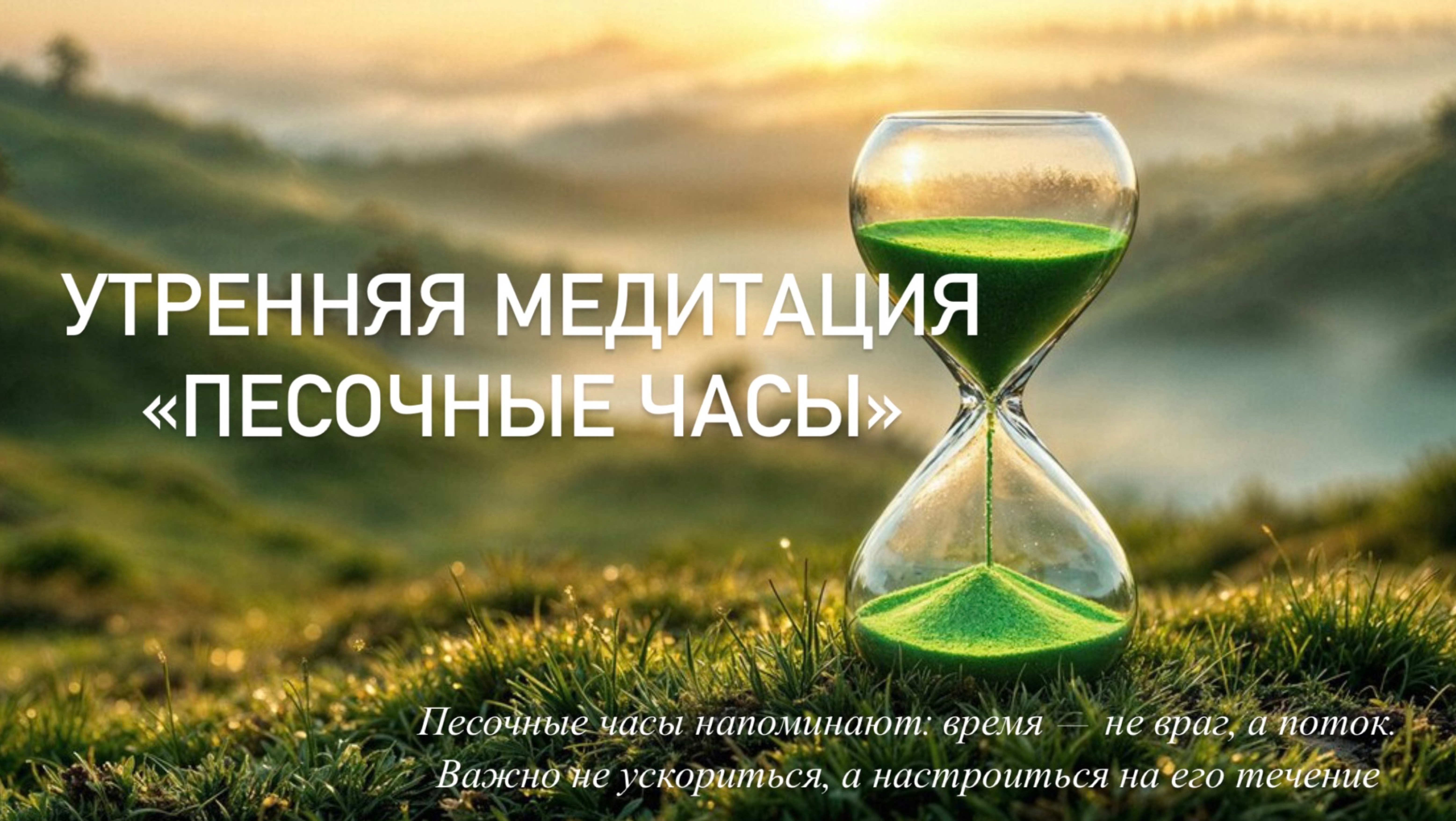 Песочные часы: Медитация утренней гармонии 🌅Женская практика замедления утром не вставая с кровати