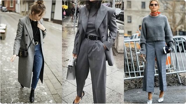 КАК НОСИТЬ СЕРЫЙ ЦВЕТ ОСЕНЬЮ И ВЫГЛЯДЕТЬ ЯРКО💖 САМЫ?
