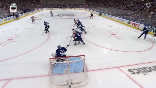 Dmitry Kulikov's Shot Deflects Off Scott Laughton's Stick For Panthers' Second Goal