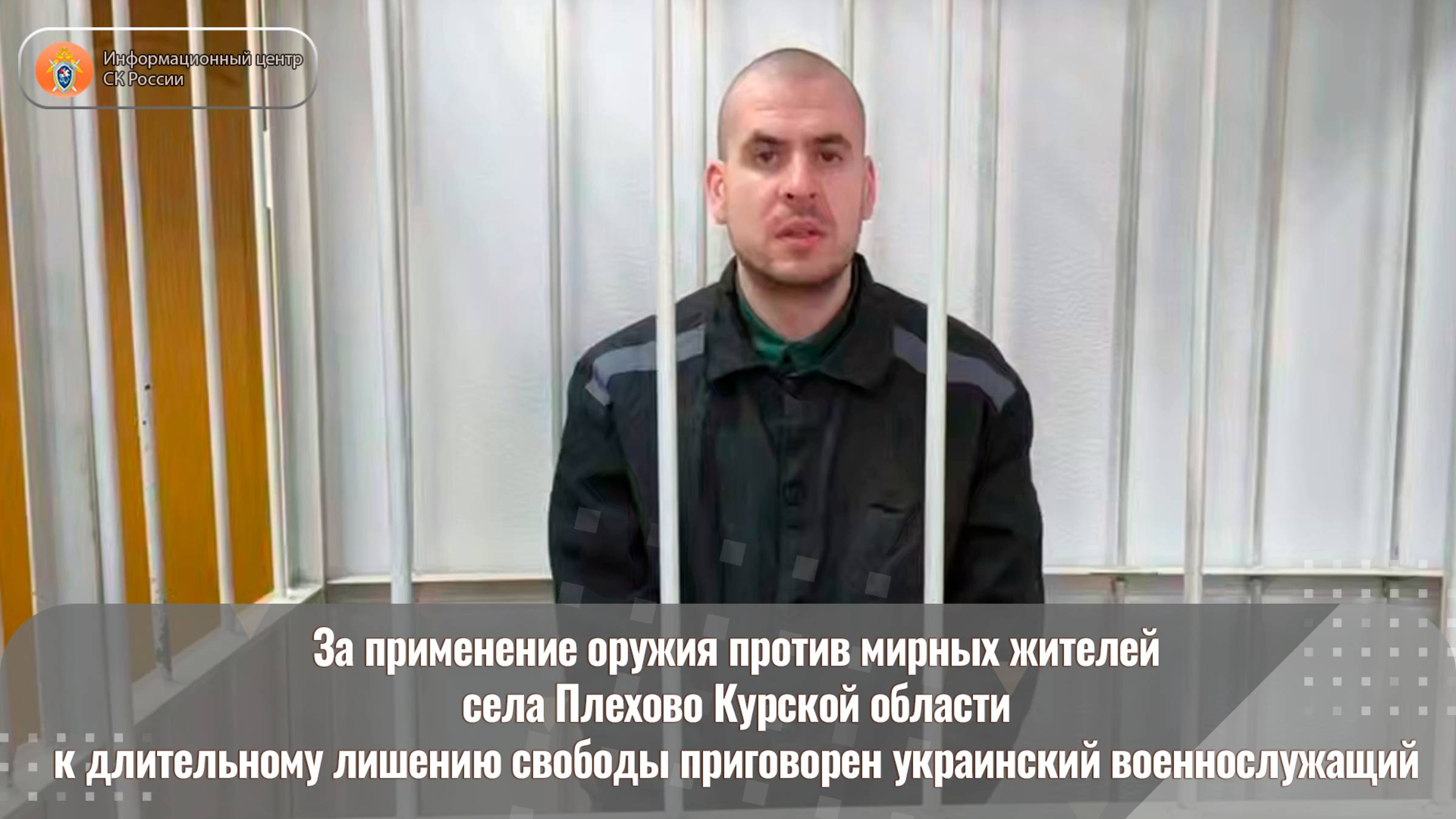 За применение оружия против мирных жителей села Плехово Курской области к длительному лишению свобод