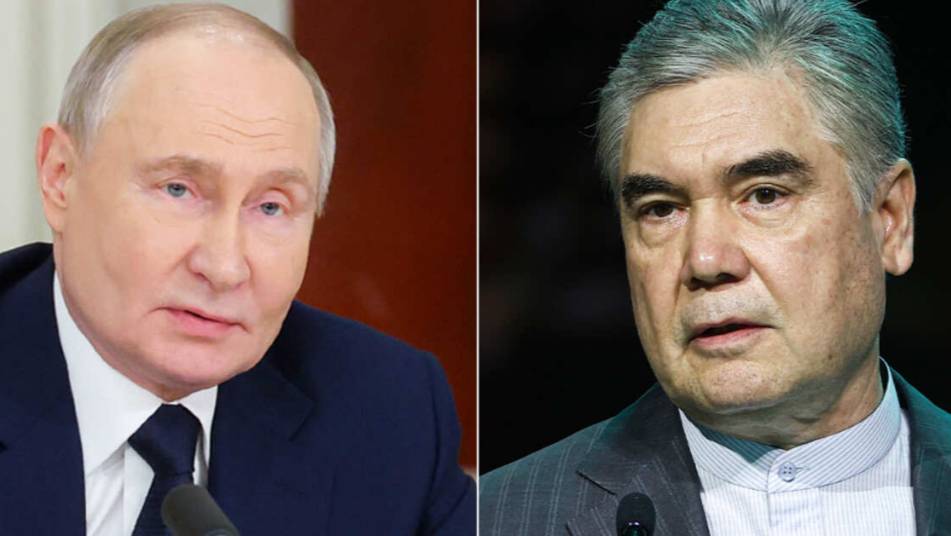 Путин и Бердымухамедов обсудили развитие партнерства РФ и Туркмении