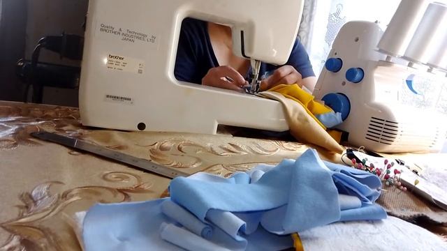 Из ткани с сайта Карбой комбез младшему сынишке