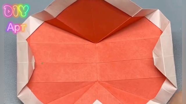 Арбузная долька из бумаги оригами своими руками. DIY
Арт