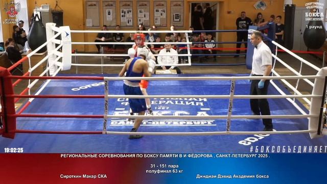 151 пф 63 кг Сироткин Макар СКА Джндиаи Дэвид Академия бокса